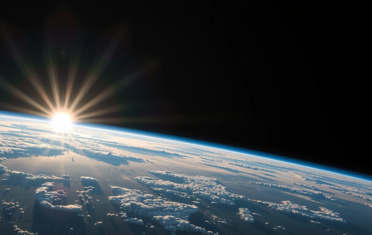 Орбитален поглед към земната атмосфера